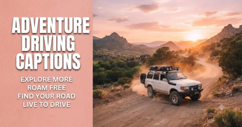 Adventure Driving Captions