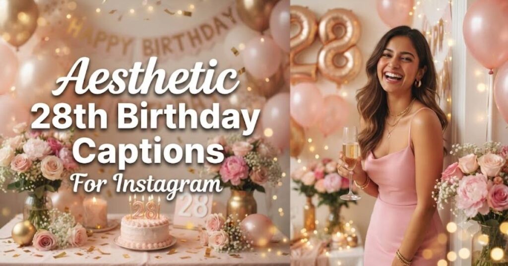 Aesthetic 28th Birthday Captions For Instagram