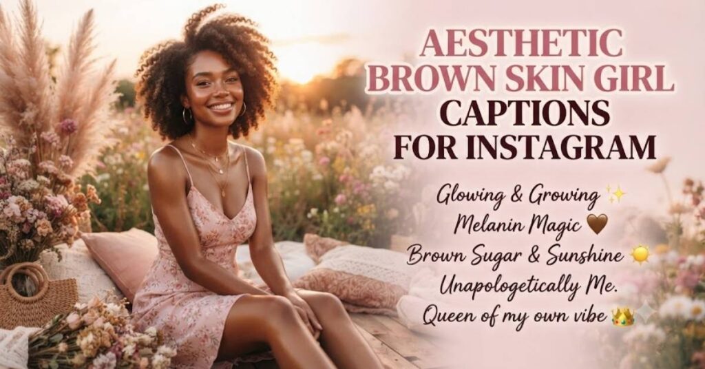 Aesthetic Brown Skin Girl Captions For Instagram
