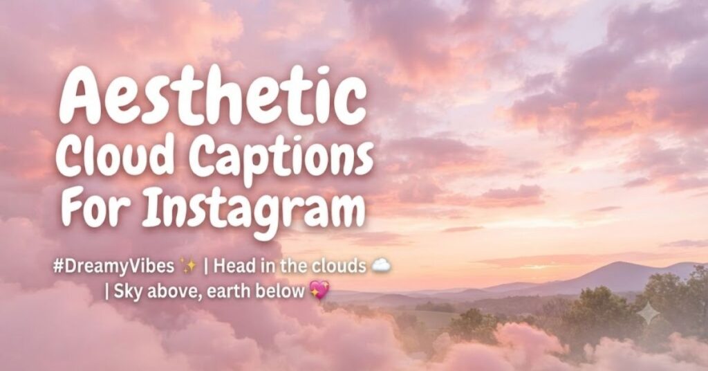 Aesthetic Cloud Captions For Instagram