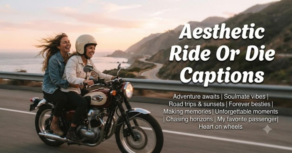 Aesthetic Ride Or Die Captions