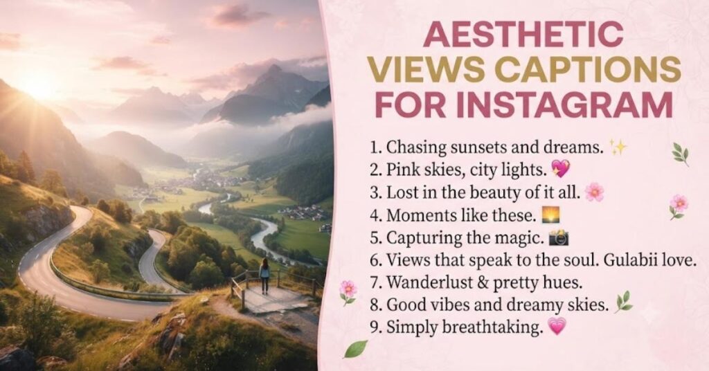 Aesthetic Views Captions For Instagram