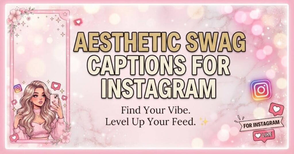 Aesthetic swag captions for Instagram