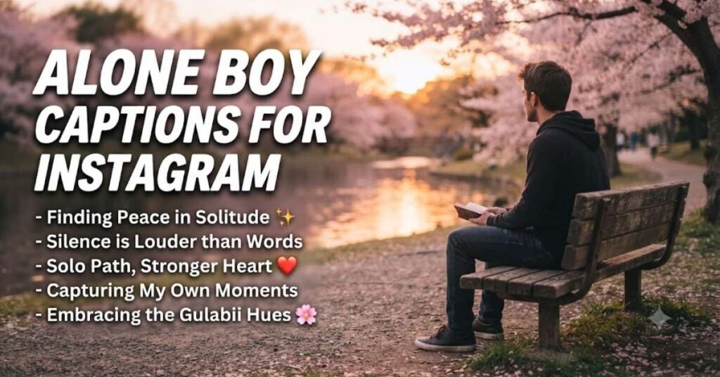 Alone Boy Captions For Instagram