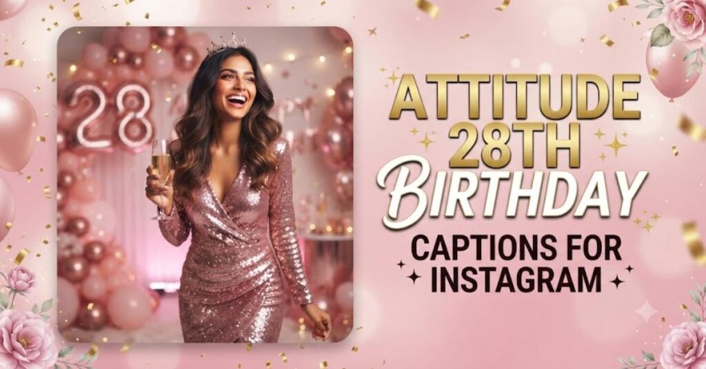 Attitude 28th Birthday Captions For Instagram