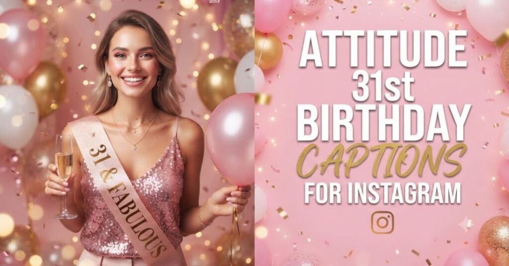Attitude 31st Birthday Captions For Instagram