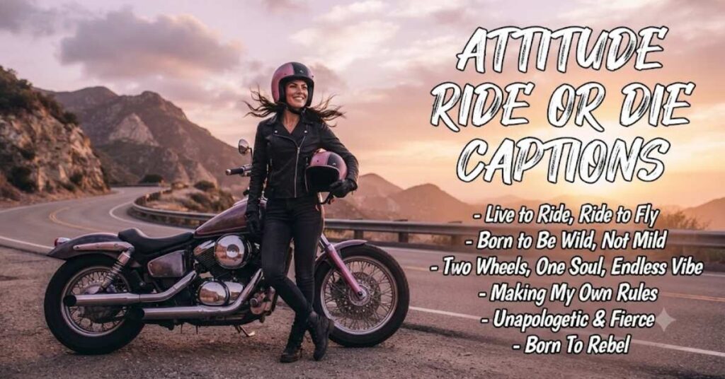 Attitude Ride Or Die Captions