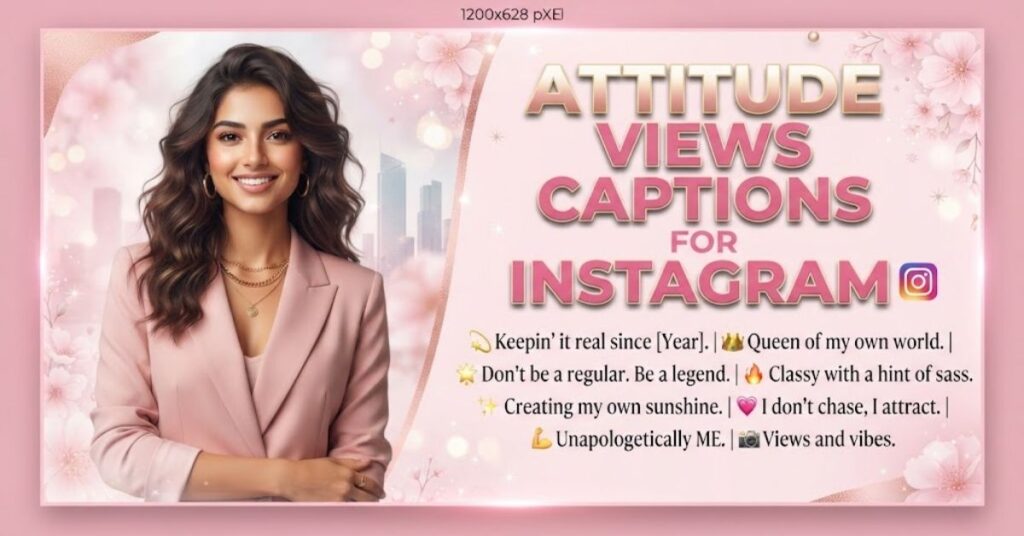 Attitude Views Captions For Instagram