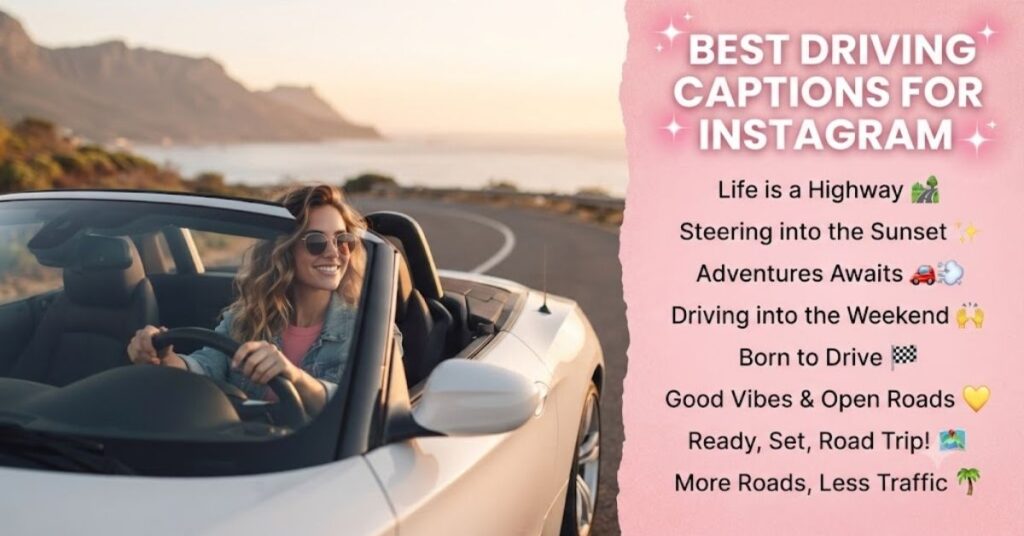 Best Driving Captions for Instagram