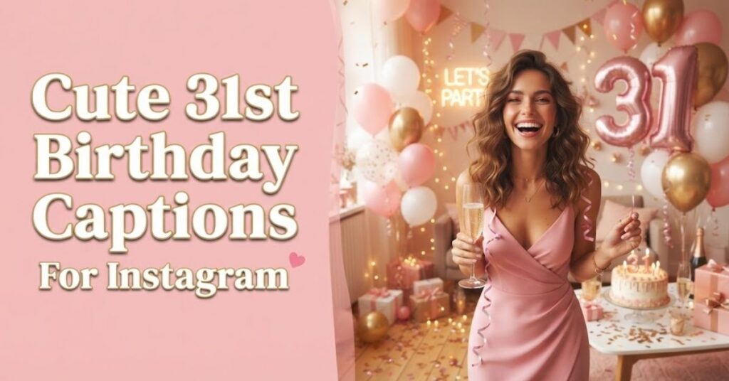 Cute 31st Birthday Captions For Instagram