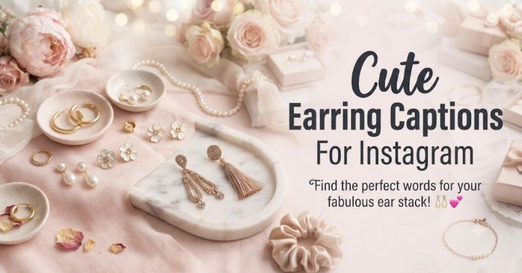 Cute Earring Captions For Instagram
