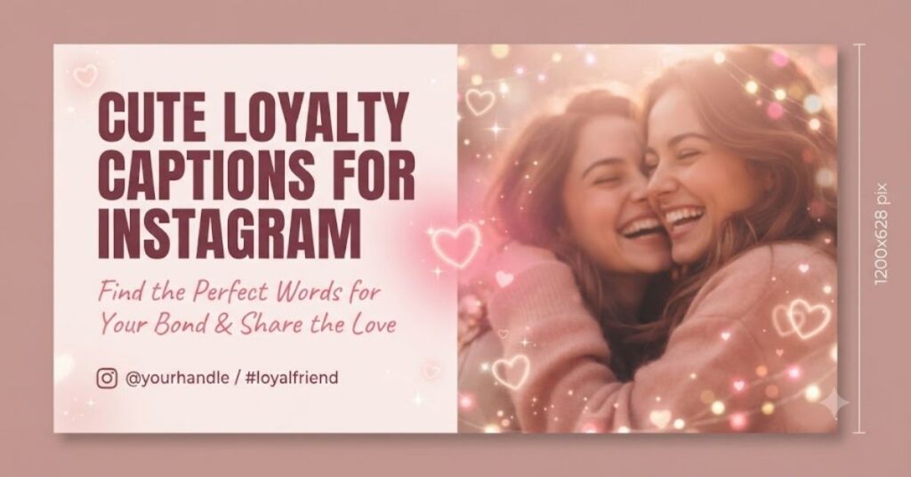 Cute Loyalty Captions For Instagram
