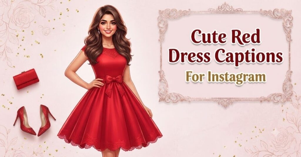 Cute Red Dress Captions For Instagram