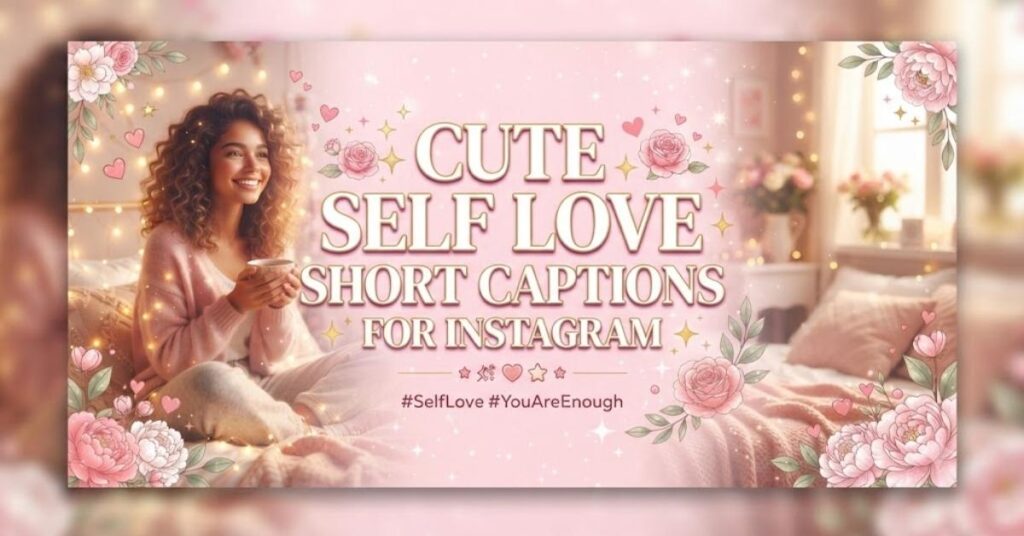 Cute Self Love Short Captions For Instagram