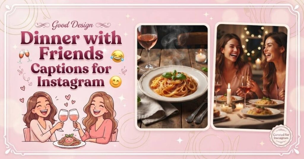 Dinner with Friends Captions for Instagram
