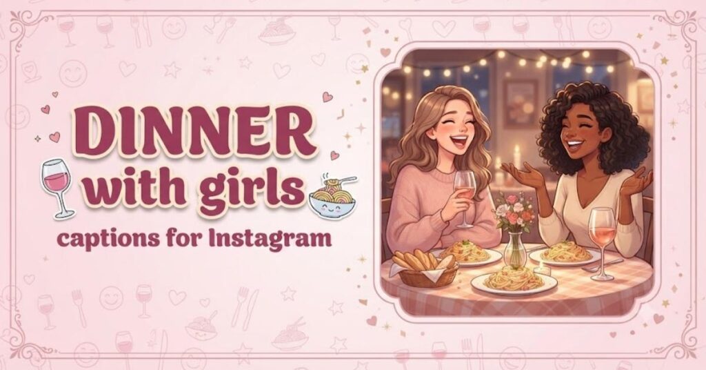 Dinner with girls captions for Instagram