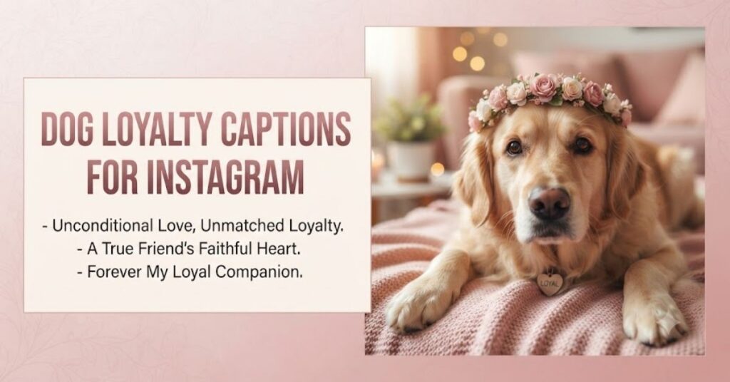 Dog Loyalty Captions For Instagram