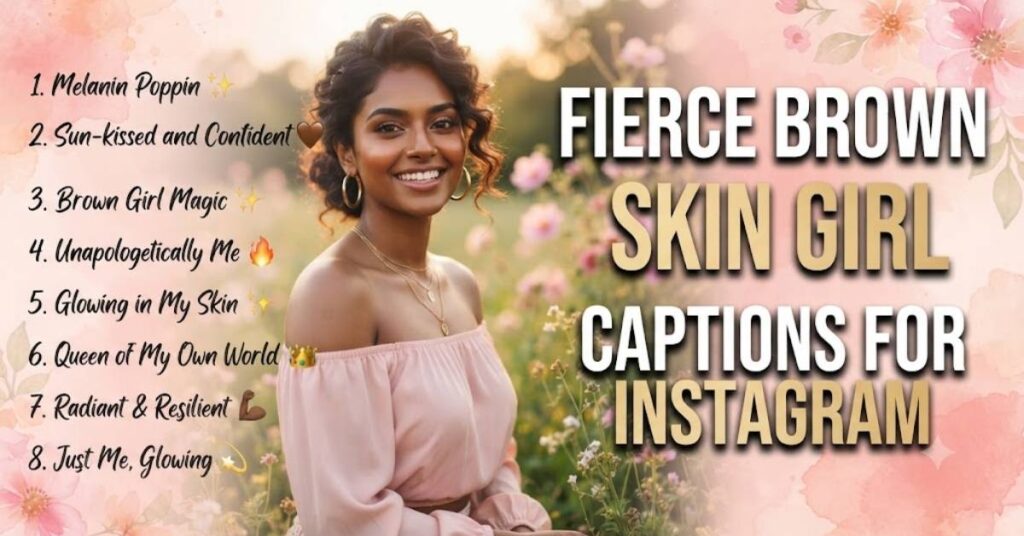Fierce Brown Skin Girl Captions For Instagram
