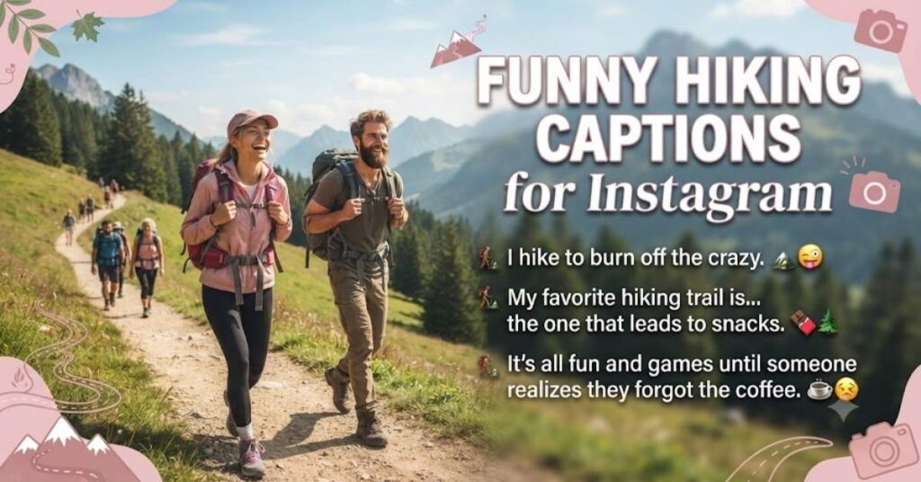 Funny Hiking Captions for Instagram