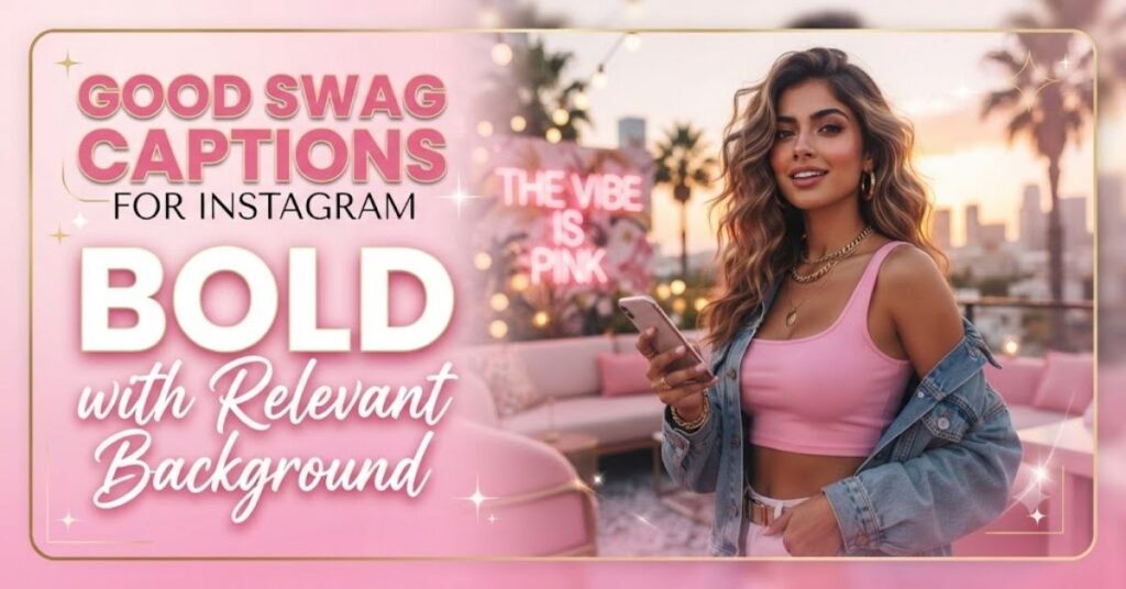 Good swag captions for Instagram