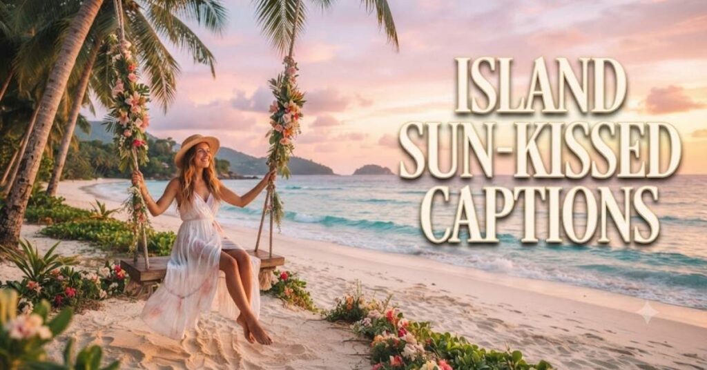 Island Sun-Kissed Captions