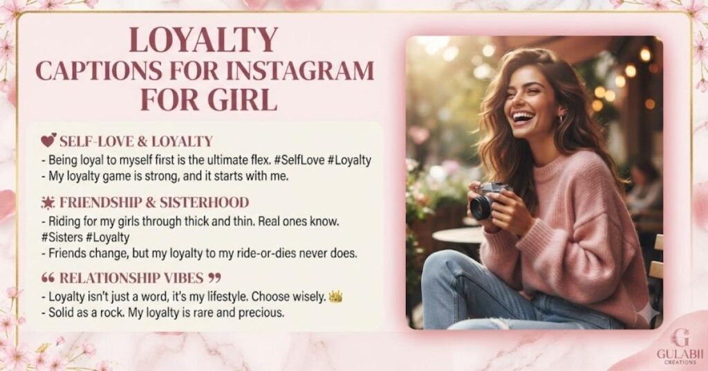 Loyalty Captions For Instagram For Girl