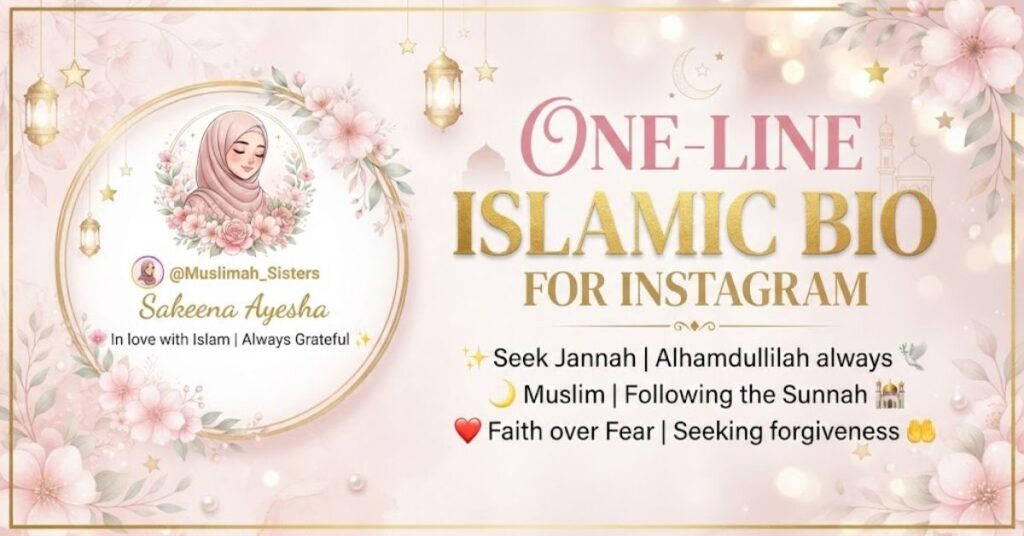 One-Line Islamic Bio For Instagram