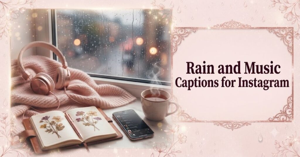 Rain and Music Captions for Instagram