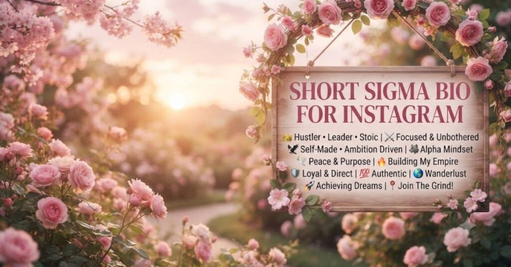 Short Sigma Bio For Instagram