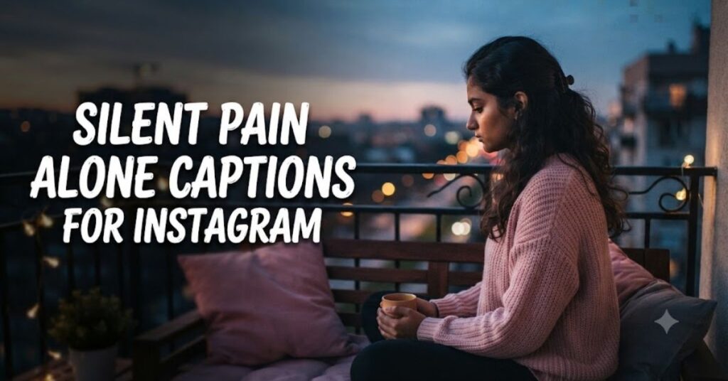 Silent Pain Alone Captions For Instagram