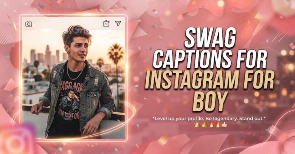 Swag captions for Instagram for boy